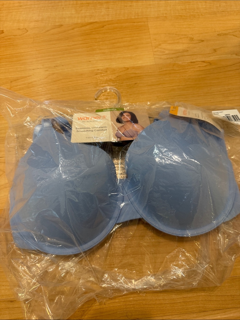 Warner's Powder Blue Seamless Underwire Bra